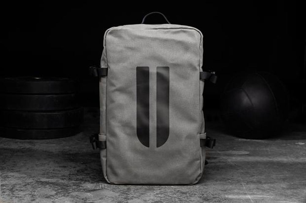 NOBULL Horns Waxed Canvas Backpacks - Grey - Ireland (4021IABPG)